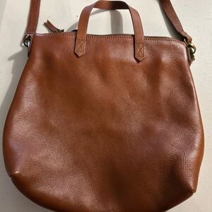 Madewell Brown Leather Tote Bag